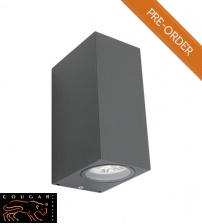 Cougar Brugge 2 Light Up/Down Exterior Wall Light - Charcoal