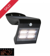 Cougar Lighting Medium Solar 3.2W LED Outdoor Sensor Light 3000K Warm White Black