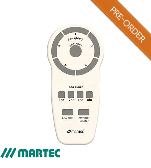 Martec Replacement Remote Control Transmitter for DC Fans with no Light