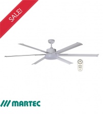 Martec Albatross 72" DC Ceiling Fan, Light & Remote - White