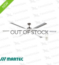 Martec Albatross 84" DC Motor Ceiling Fan with Remote Control - Brushed Aluminium