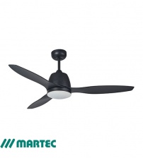 Martec Elite 48" Ceiling Fan with 20W LED Light CCT Switch - Matt Black