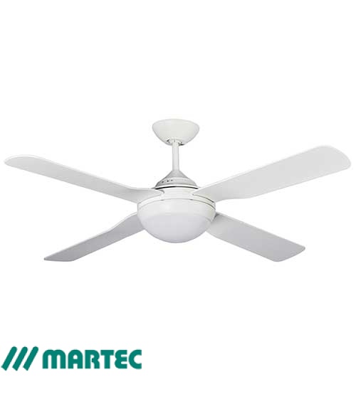 Martec Coolmaster Liberty 56" ABS Ceiling Fan with Dimmable CCT 15W LED Light - White