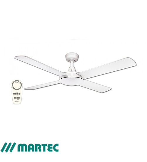 Martec Lifestyle 52" DC Motor Ceiling Fan with Remote Control - White