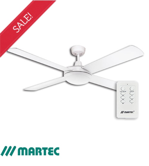 Martec Lifestyle 52" Ceiling Fan 24W CCT LED & Remote White