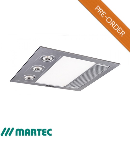 Martec Linear Mini Premium Bathroom 3-in-1 Unit - Silver