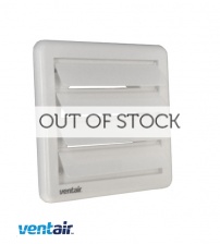 Ventair Outlet Gravity Shutter Grille 150mm - White